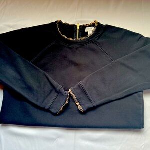 J. Crew Ruffle Trim Sweatshirt